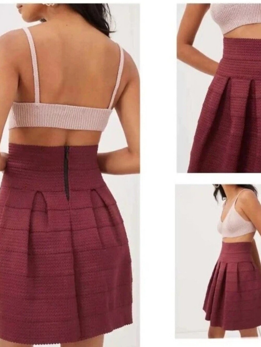 NWT Anthropologie Girls From Savoy Ponte Bell Skirt